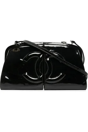 CHANEL Split Frame logo shoulder bag
