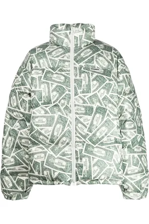 Vetements Million Dollar graphic-print puffer jacket