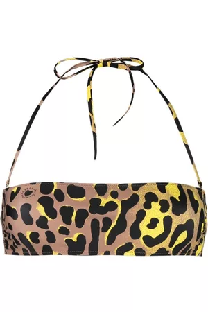 Stella McCartney Leopard-print halterneck bikini top