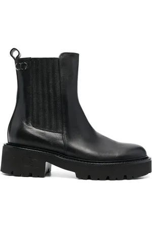 Casadei Chunky leather chelsea boots
