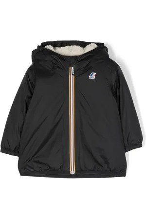 K-Way Logo-patch hooded jacket