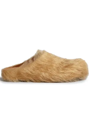 Marni Fussbet Sabot calf-hair slippers