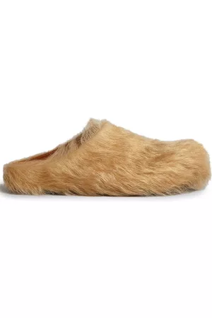 Marni Fussbet Sabot calf-hair slippers