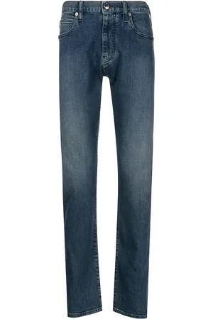 Emporio Armani J45 straight-leg twill jeans