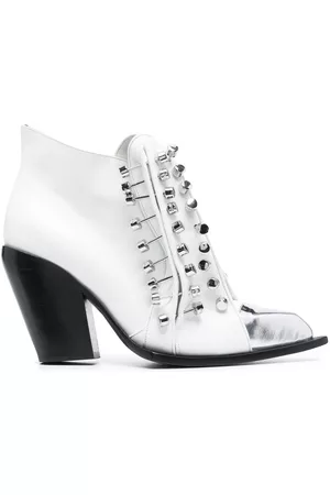 HARDOT Studded leather ankle boots