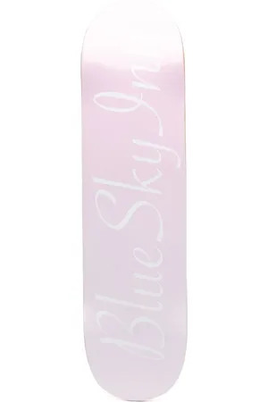 BLUE SKY INN Logo-print skate deck