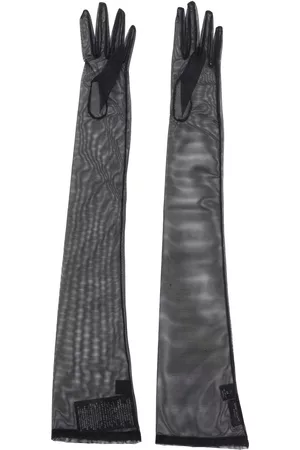 Saint Laurent Long sheer mesh gloves