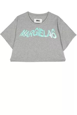 Maison Margiela Logo print cropped cotton T-shirt