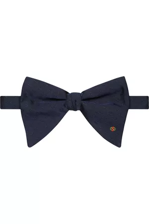 Gucci Men Bow Ties - Interlocking G embroidered bow tie