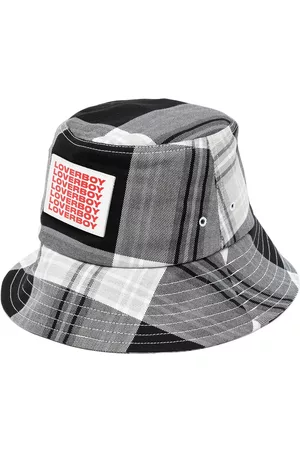 Charles Jeffrey Loverboy Men Hats - Logo-patch denim bucket hat