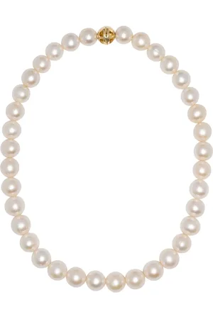 ANINE BING 14kt yellow Classic pearl choker necklace