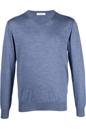 Cruciani V-neck fine-knit jumper