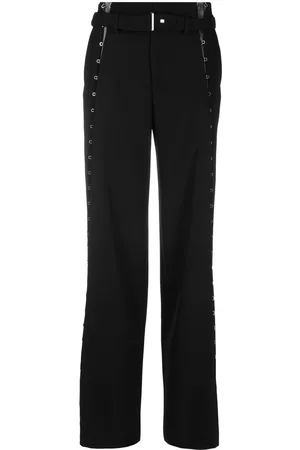 DION LEE Eyelet-detail wide-leg trousers