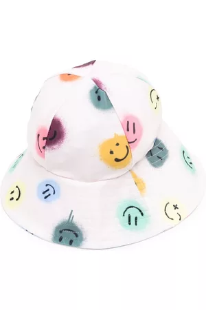 Molo Smiley-face-print sun hat