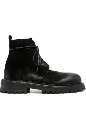MARSÈLL Suede lace-up ankle boots