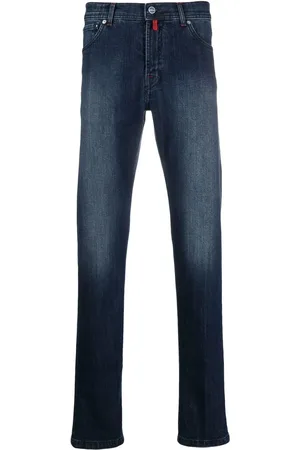 Kiton Dark-wash straight-leg jeans