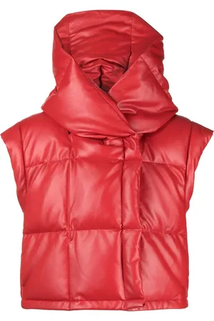 GOEN.J Vegan-leather quilted-down gilet