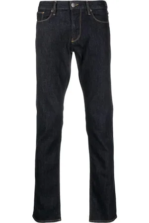 Emporio Armani Mid-rise slim-fit jeans