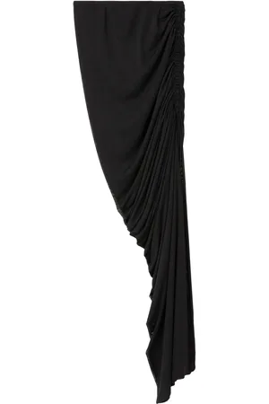 AZ FACTORY X Ester Manas ruched-detailed side-slit skirt