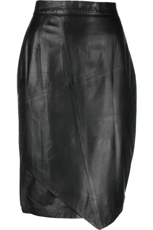 Gianfranco Ferré Women Pencil Skirts - 1990s layered leather pencil skirt