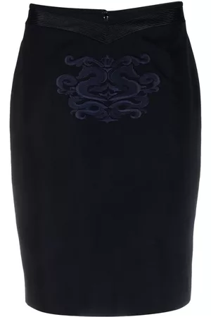 Gianfranco Ferré Women Pencil Skirts - 1990s embroidery-detailed pencil skirt