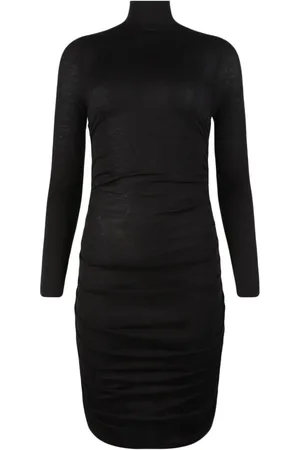 RTA Gathered silk-blend mini dress