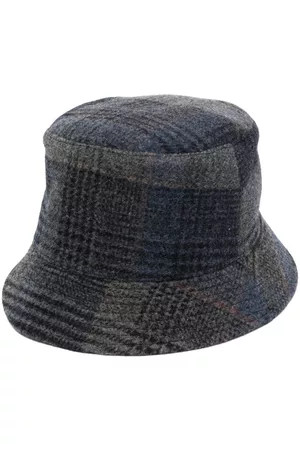 FEDELI Tartan-check virgin-wool hat