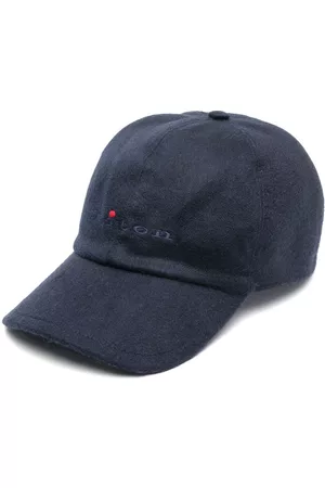 Kiton Embroidered-logo cashmere cap