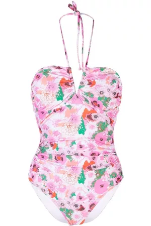 Ganni Floral-print swimsuit