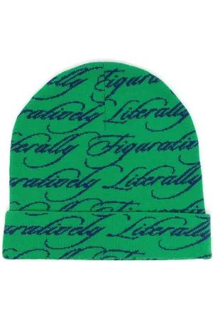 Natasha Zinko Women Beanies - Literally Figuratively print beanie