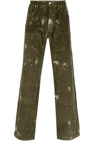 MISBHV Paint-splatter corduroy trousers