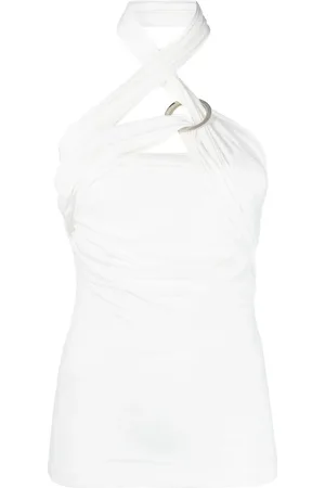 The Attico Draped halterneck top