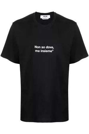 Msgm Slogan-print short-sleeved T-shirt