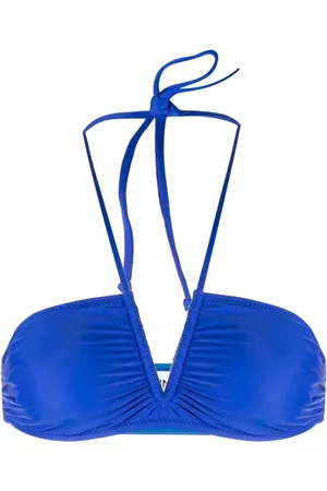Ganni Ruched bikini top