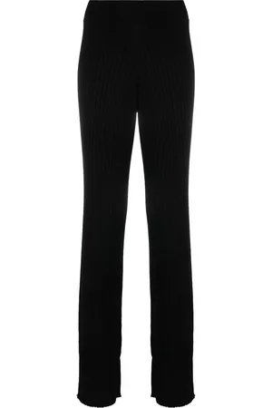 Fabiana Filippi Ribbed-knit flared trousers