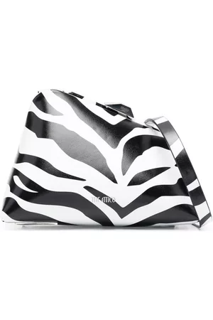 The Attico 8.30pm logo-print clutch bag