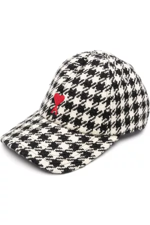Ami Caps - Ami de Coeur houndstooth-print cap
