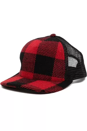 GREG LAUREN Men Caps - Check-print snapback cap
