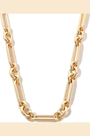 Lauren Rubinski 14kt yellow mixed-link necklace