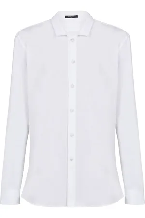 Balmain Slim-cut poplin shirt