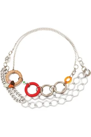 AMIR SLAMA Multi-chain charm necklace