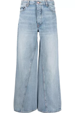 Ganni Seam-detail wide-leg jeans