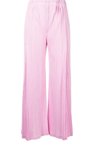 PLEATS PLEASE ISSEY MIYAKE September pliss??-effect cropped trousers