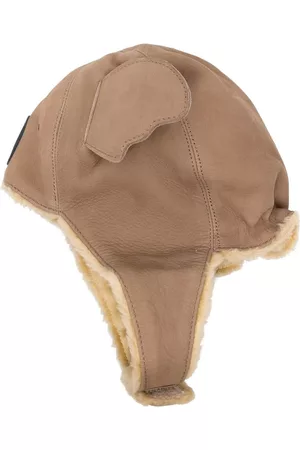 Donsje Leather faux-fur animal hat