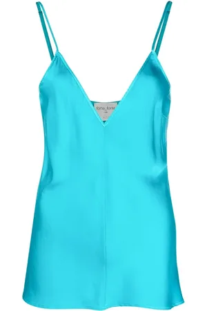 FORTE FORTE Satin V-neck tank top