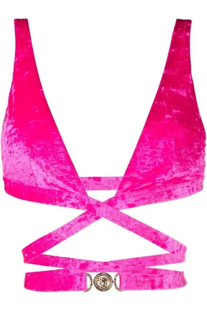 VERSACE Medusa plaque triangle bikini top