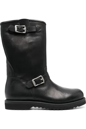 OUR LEGACY 35mm buckle-fastening leather boots