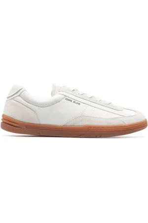 Stone Island Suede-trimmed low-top sneakers
