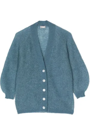Il gufo Ribbed-knit v-neck cardigan