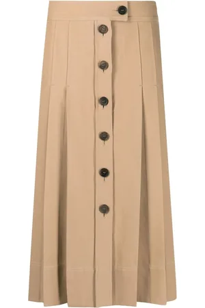 Salvatore Ferragamo Buttoned-up pleated skirt